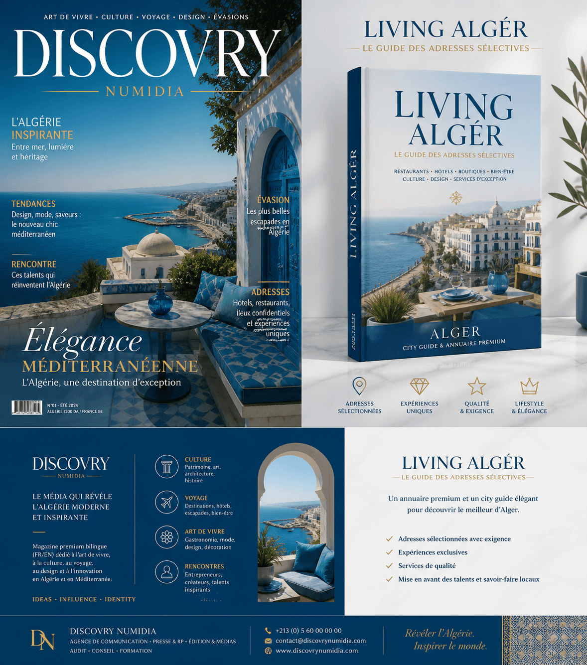 Couverture du Magazine Discovry Numidia et Living Numidia